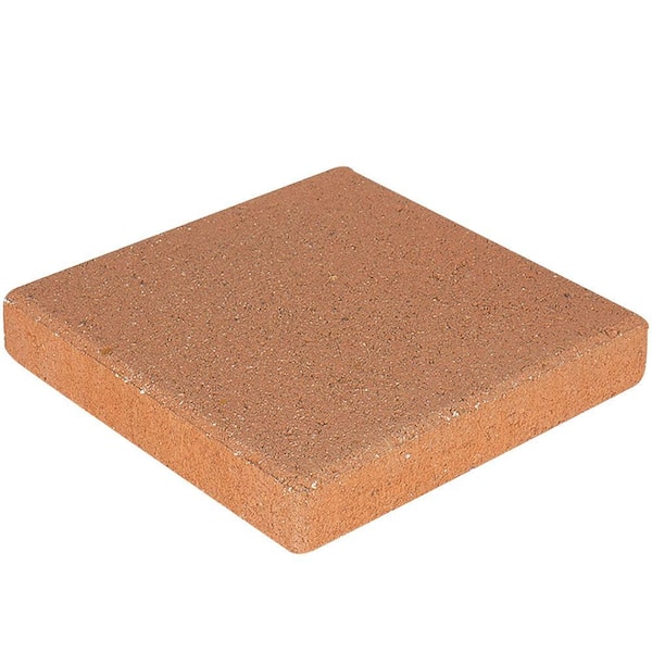 Pavestone 12 in. x 12 in. x 1.5 in. Terracotta Square Concrete Step Stone