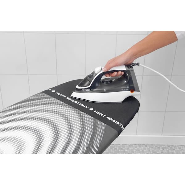Ironing Board D 53 x 18 In with Heat Resistant Parking Zone, Titan Oval Cover and Black Frame