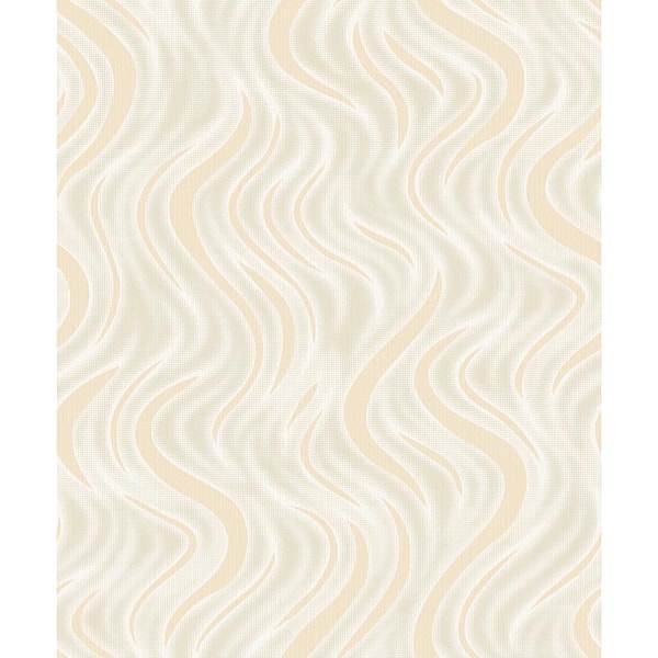 Advantage Roxie Gold Wave Paper Strippable Roll (Covers 57.8 sq. ft.)