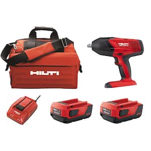SIW T-A 22-Volt 1/2 in. High Torque Cordless Impact Wrench Kit with 4.0 Lithium -Ion Battery Pack, Charger and Bag