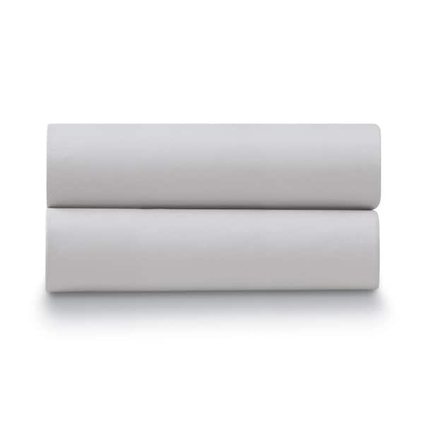 ELLA JAYNE 300TC Cotton Percale King/California King Light Gray Pillow Case Pair