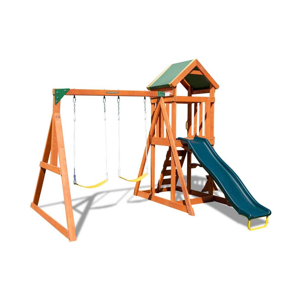 Kids Outdoor Garden Single Swing With Plastic Swing Seat Playground SPORTSPOWER 