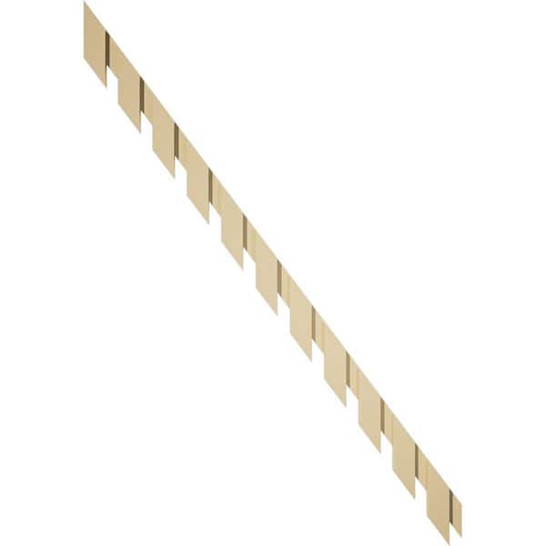Ekena Millwork 1 in. D x 5 in. W x 91.625 in. L Primed Polyurethane Panel Moulding