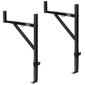 Truck Rack, 19-34in. Extendable Truck Ladder Rack, 38.6-43.6in. Adjustable Height, 250 lbs. Capacity Steel Ladder Rack