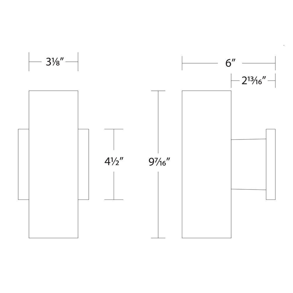 Sleek White Aluminum Cylinder LED Wall Sconce, Dimmable, Energy Star