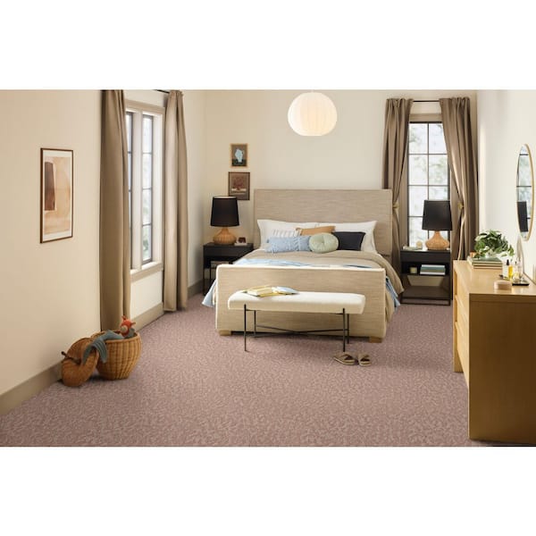 Radiant Comfort Flirty Red 40 oz. SD Polyester Pattern Carpet- Installation Required