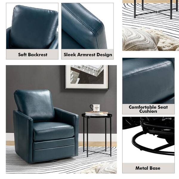 JAYDEN CREATION Denver 27 in. Mid-Century Modern Turquoise