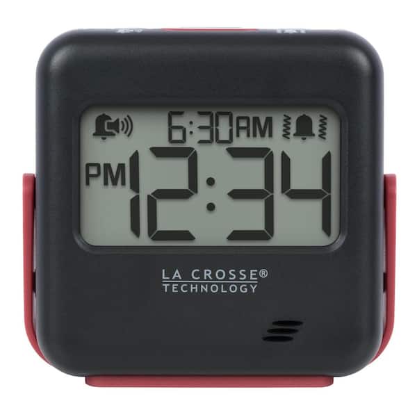 La Crosse Technology Buzz Digital Alarm Clock with Vibration and Loud Sound