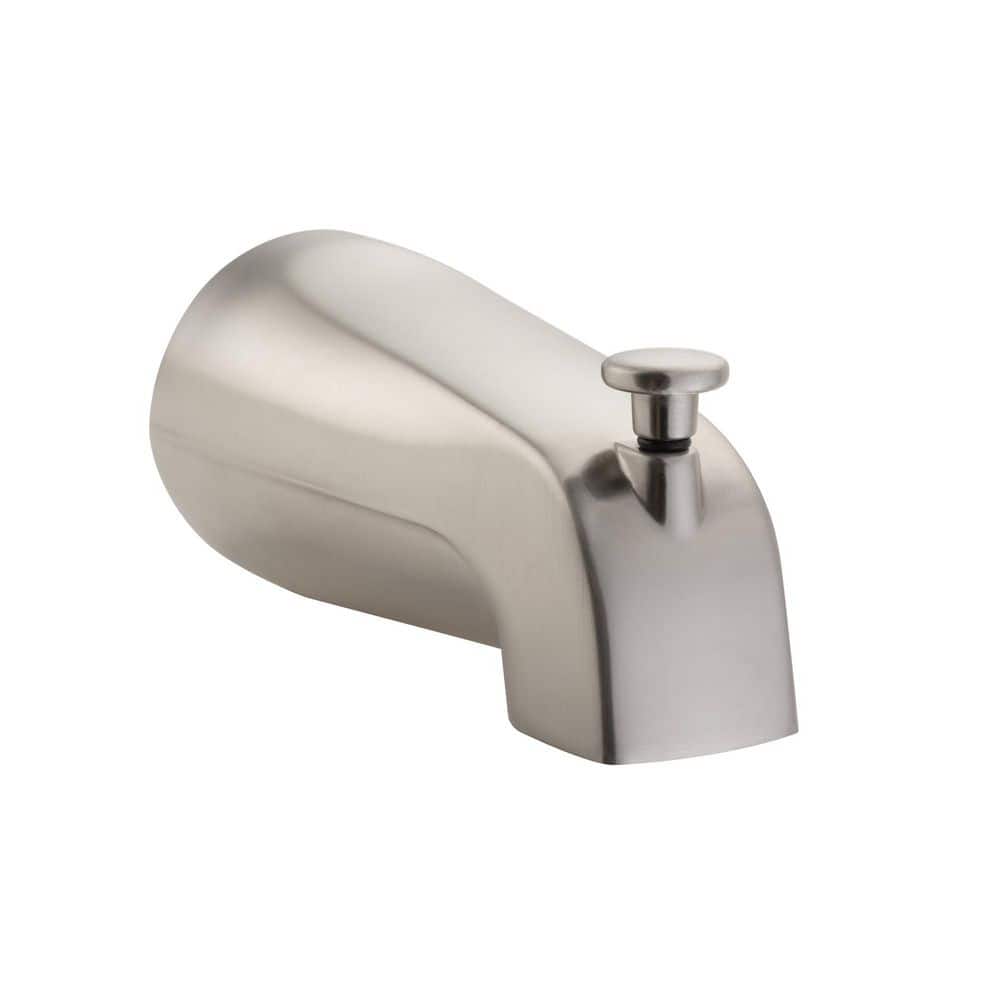 Brushed Nickel Wall Mounted Tub Spout with Diverter