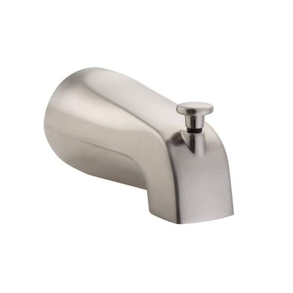 PULSE Showerspas Pulse Brass Tub Spout with Slip Fit Connection in Brushed-Nickel