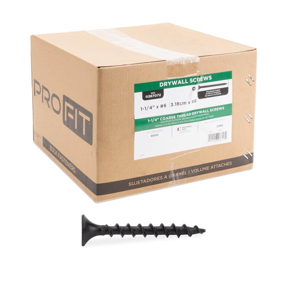 PRO-FIT #6 1-1/4 in. ProFit Phillips Bugle-Head Coarse