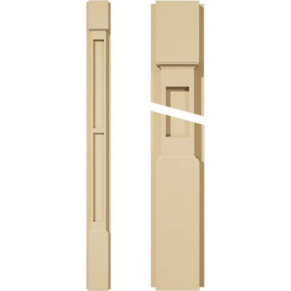 Ekena Millwork 2 in. D x 4 in. W x 48 in. L Primed Polyurethane Pilaster 1- Pack
