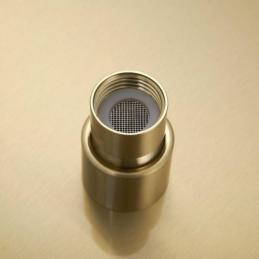 Brushed Gold Stainless Steel Wall Mounted Rain Shower System