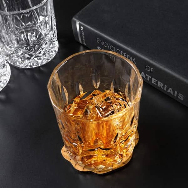 10 oz. Old Fashioned Whiskey Glasses for Scotch, Bourbon, Liquor and Cocktail Drinks, Set of 4