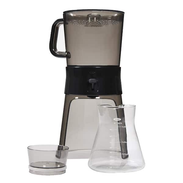 OXO Good Grips 4-Cup Gray Cold Brew Drip Coffee Maker with Filter 1272880 -  The Home Depot