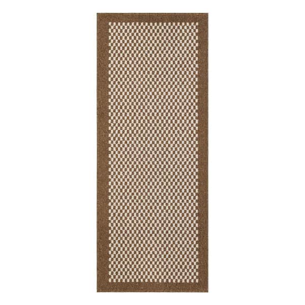 Olympia 2 ft. x 5 ft. Starch Machine Washable Runner Rug