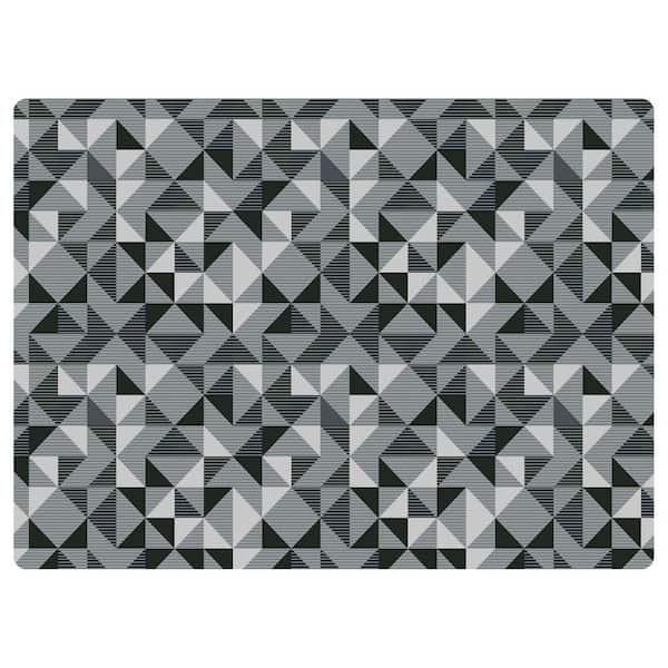 Bungalow Flooring Upper East Side Grays 3 ft. x 4 ft. Desk Chair Mat