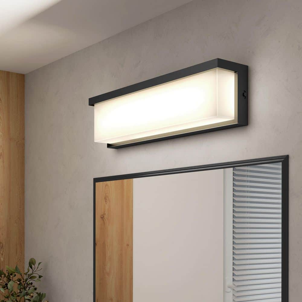 Bristol 17.95in. Matte Black 3CCT Selectable White Technology Integrated LED Vanity Wall Light price history on PriceWatchPro