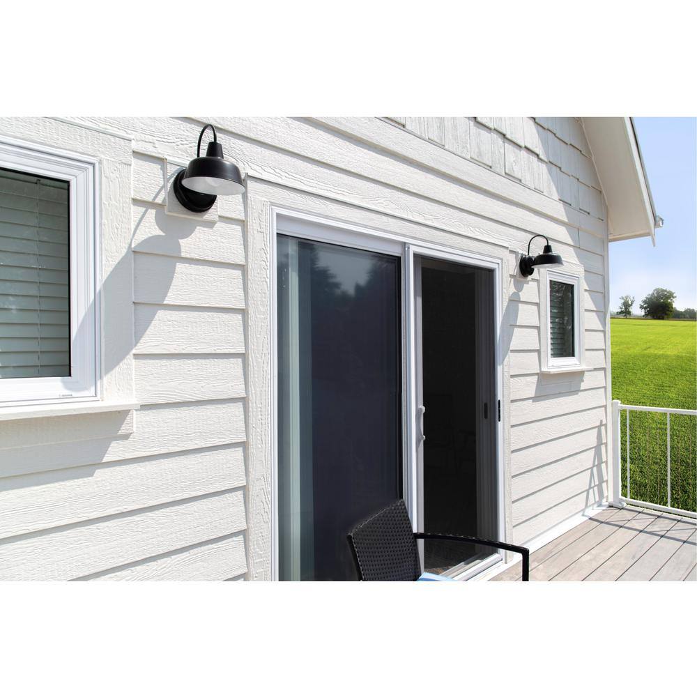 Mason 11" Satin Black Industrial Farmhouse Outdoor Sconce