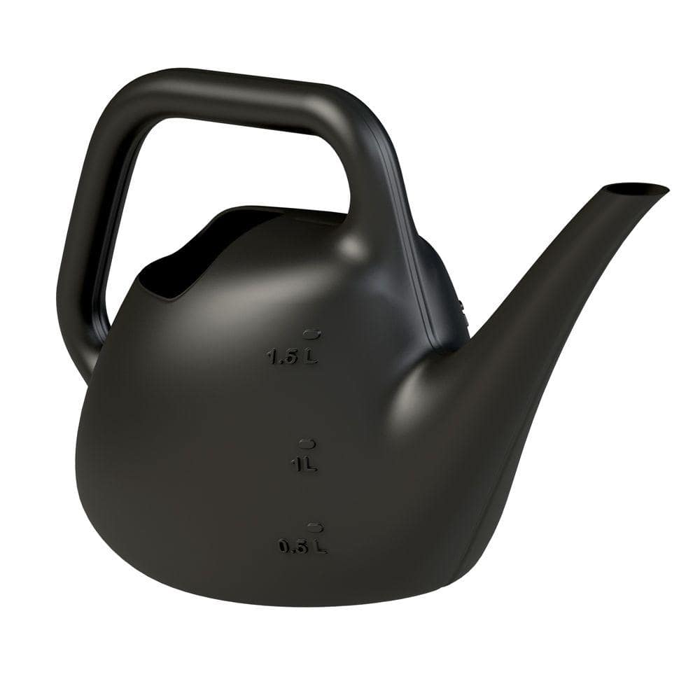 0.3963 Gal. Black Plastic Watering Can