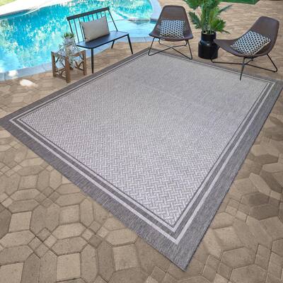 Gray Outdoor Rugs The Home Depot, Outdoor Rugs Naples Florida