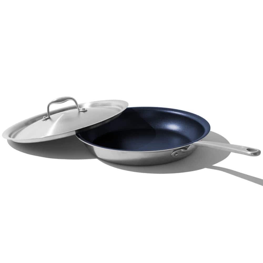 12 in. 5 Ply Stainless Steel-Clad Base Professional Grade Nonstick Inductio