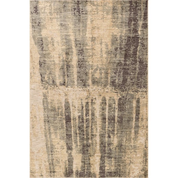 RUGS USA Eulalie Contemporary Abstract Green 4 ft. x 6 ft. Indoor/Outdoor Patio Area Rug