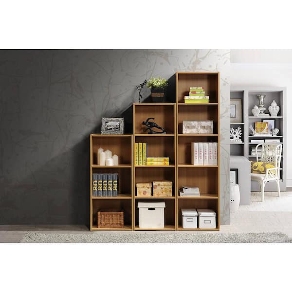 HODEDAH 5-Shelf, 59 in. H Beech Bookcase HID25 BEECH - The Home Depot