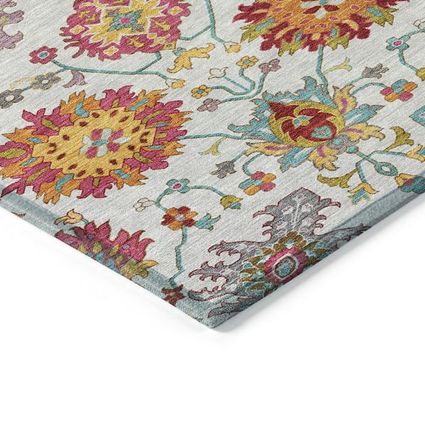 Chantille Machine Washable Indoor/Outdoor Abstract ACN2288 Ivory 9 ft. x 12 ft. Area Rug