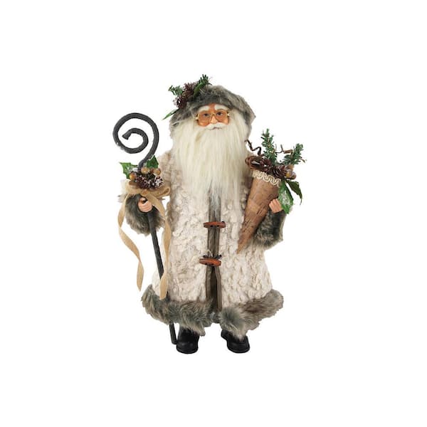 15 in. Gathering Woodsman Santa