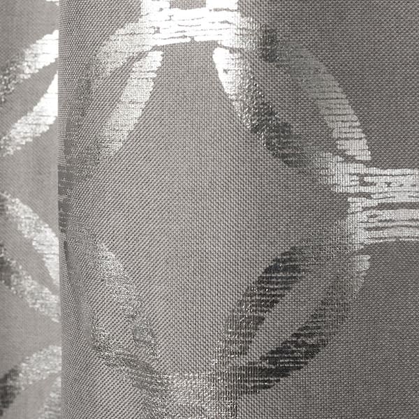 Modo Black Pearl Ogee Light Filtering Grommet Top Curtain, 54 in. W x 96 in. L (Set of 2)