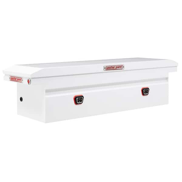 Weather Guard 72 in. White Steel Full Size Low Profile Crossover Truck Tool Box