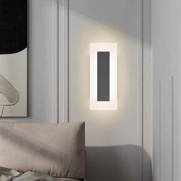 Home Lighting Black-WarmLight-008 Modern Plug Wall Sconce for Bedroom