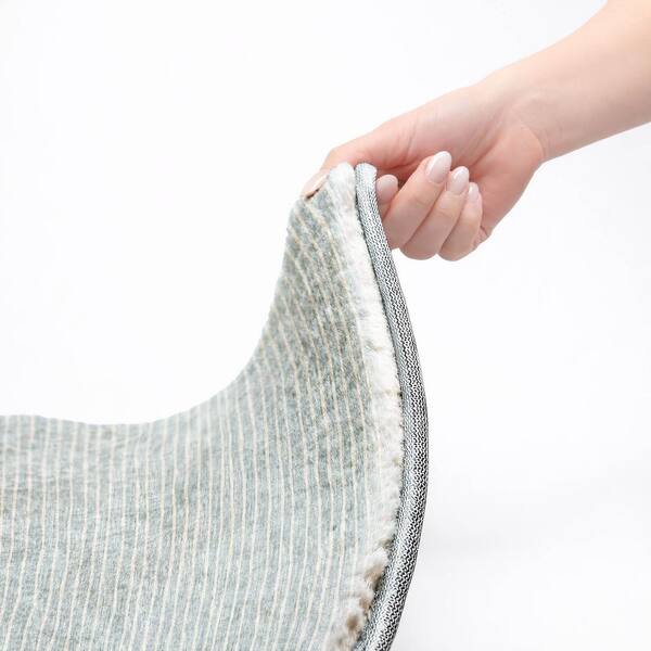Dream Shag Premium Machine Washable Abstract ADS138 Sky 2 ft. x 3 ft. Accent Rug