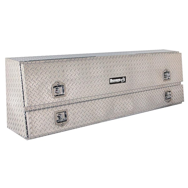 Buyers Products Company 72 Diamond Plate Aluminum Low Profile Crossbed Truck Tool Box