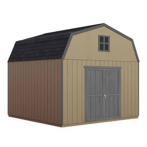 Handy Home Installed Braymore 10 ft. x 12 ft. Wooden Shed with ...