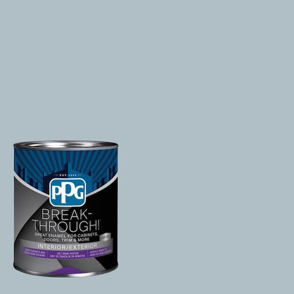 1 qt. PPG1040-3 Ocean Drive Satin Door, Trim & Cabinet Paint