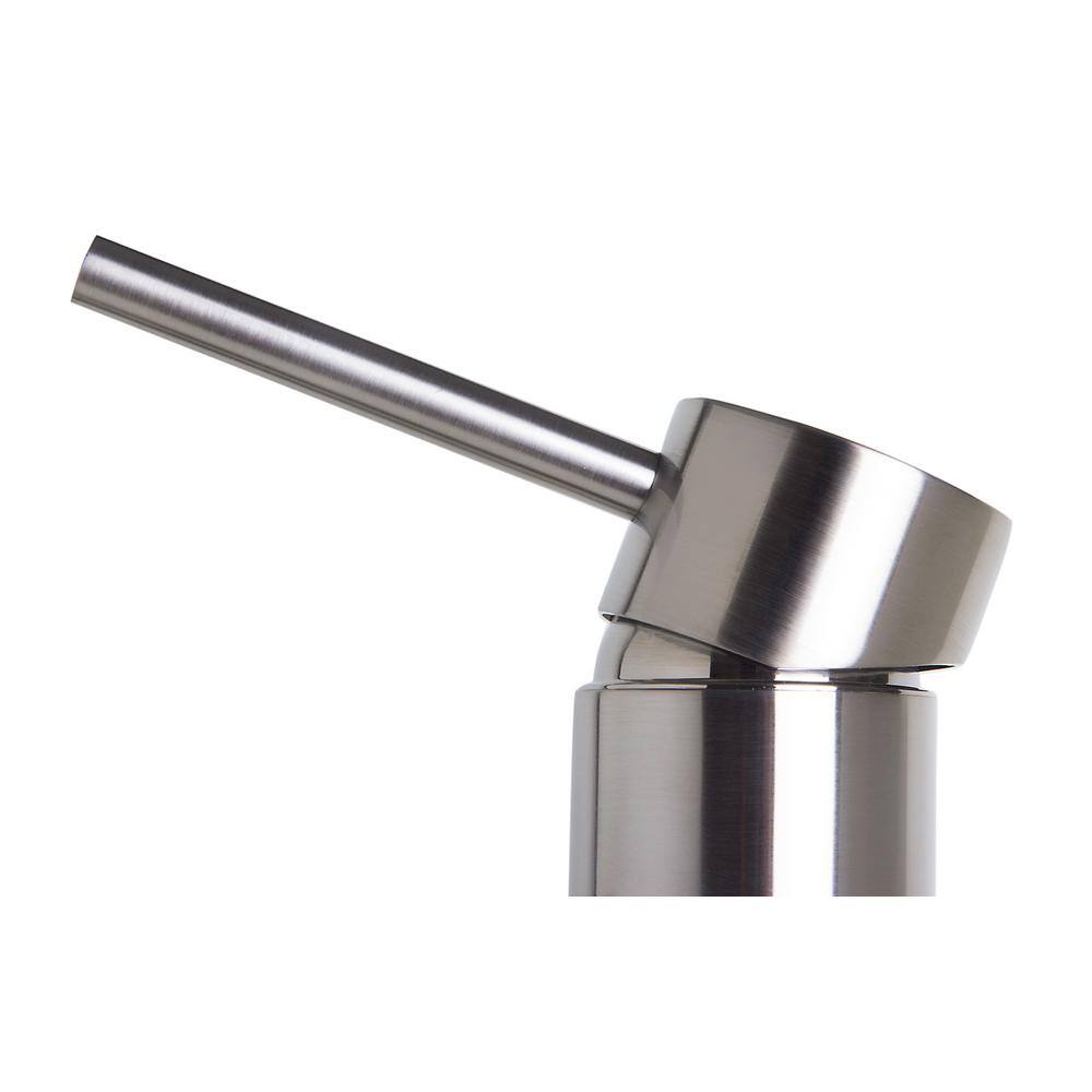Tall Brushed Nickel Single Lever Bathroom Faucet