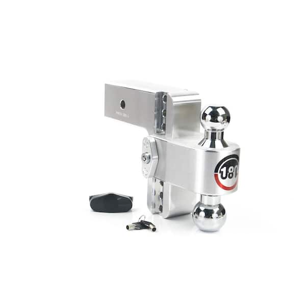 Weigh Safe 180 Hitch - 6" Adjustable Trailer Hitch Ball Mount for 3" Receiver w/ Chrome Plated Balls, 21,000 lbs GTW