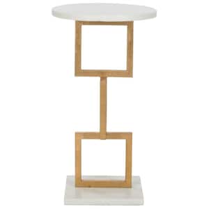 Cassidy Gold/White End Table