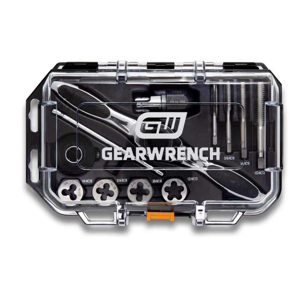 GEARWRENCH SAE Ratcheting Tap and Die Set (13-Piece) 82817 - The