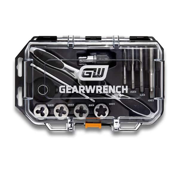 SAE Ratcheting Tap and Die Set (13-Piece)
