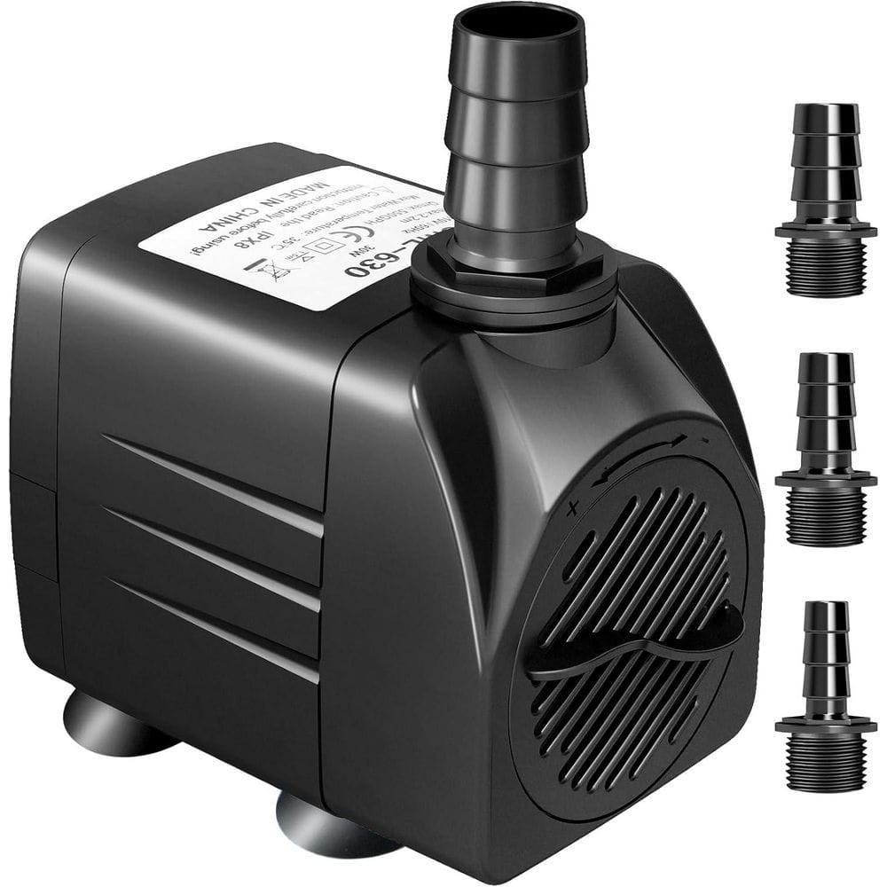 550GPH Submersible Pump 30W Ultra Quiet Fountain Water Pump, 2000L/H, with 7.2 ft. High Lift, 3 Nozzles for Aquarium price history on PriceWatchPro