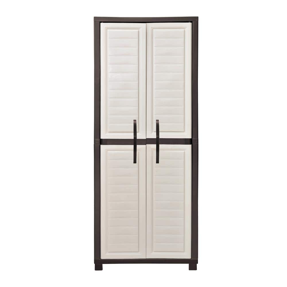 27.96 in. W x 71.85 in. H x 17.72 in. D Resin 5-Shelf Freestanding Cabinet 