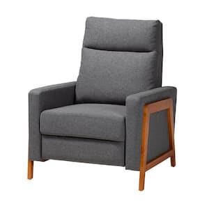 Halstein Gray Fabric Upholstered Recliner