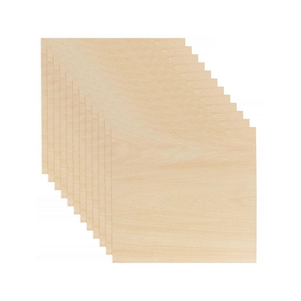 1/8 x 12 x 12 in. Basswood Plywood Project Panel, Unfinished Wood Sheets for Crafts and DIY Projects (12-Pack) price history on PriceWatchPro