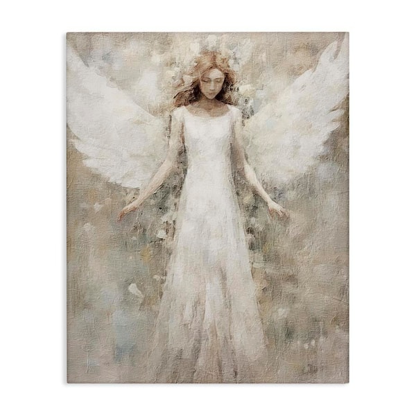 Soft Abstract Angel by Riley B Unframed Graphic Art Print People 36 in. x 48 in.