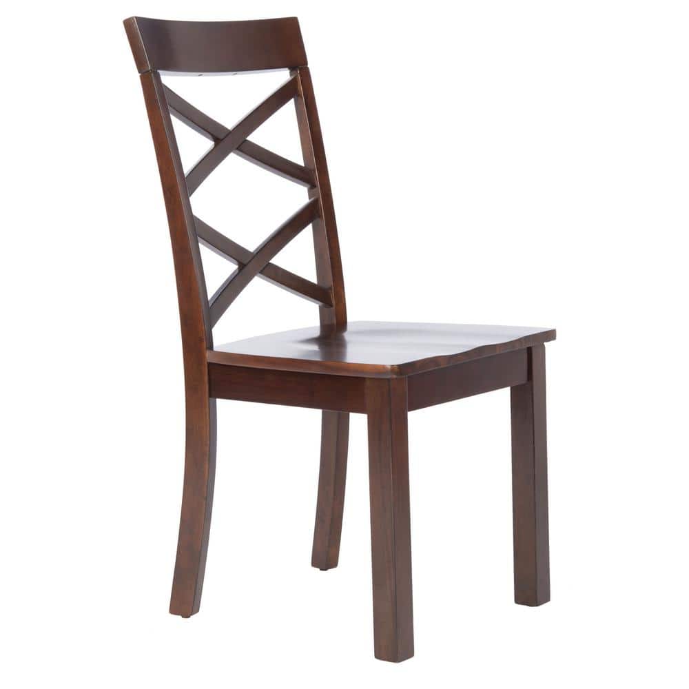 Ainslee Traditional Brown Upholstered Dining Chair Set