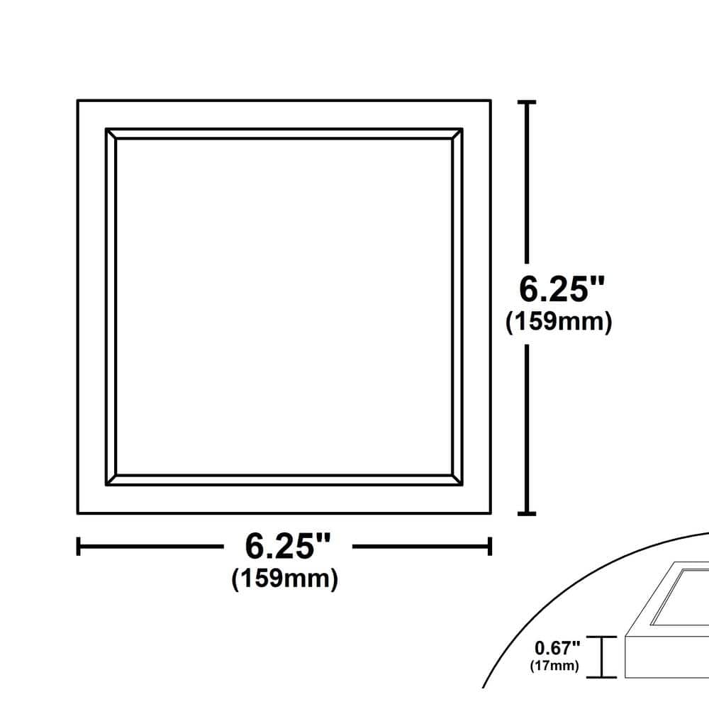 White Matte Aluminum Square LED Downlight