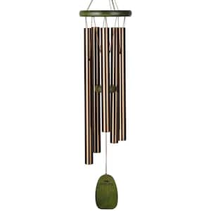 Signature Collection, Woodstock Rainforest Chime, 25 in. Bali Bronze Wind Chime RFCB